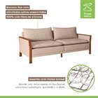 Sofá Texas Bipartido Mm Top 220cm Bege