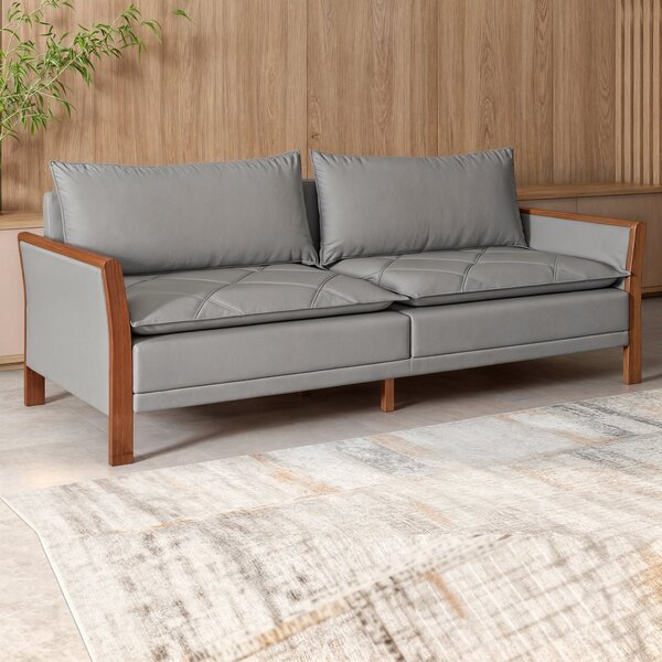 Sofá Texas Bipartido Mm Top 220cm Cinza