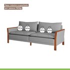Sofá Texas Bipartido Mm Top 220cm Cinza