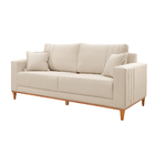 Sofá Texas Plus 2m Linho Agarb Decor Linho Bege Claro