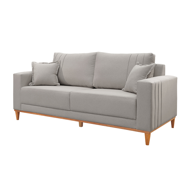 Sofá Texas Plus 2m Linho Agarb Decor Linho Cinza