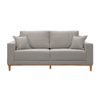 Sofá Texas Plus 2m Linho Agarb Decor Linho Cinza