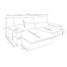 Sofá Tier Retrátil 3 Lugares Suede Suculenta 215cm Marrom