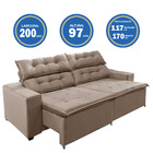 Sofá Top Concepit 200cm Retrátil Com Molas Castor - Ws