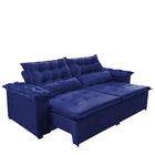 Sofá Top Veneza 200cm Retrátil E Reclinável Azul - Ws