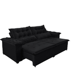 Sofá Top Veneza 200cm Retrátil E Reclinável Preto - Ws