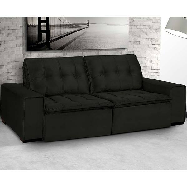 Sofá Toronto Retrátil 2 Lugares - Probel - Café