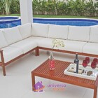 Sofá Tramontina Em Jatobá Com Acabamento Eco Blindage E Estof