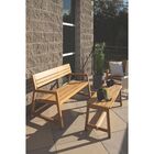 Sofá Tramontina Verona Em Madeira Teca Com Acabamento Em Vern