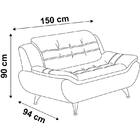 Sofá Trieste 2 Lugares - Linoforte - Azul