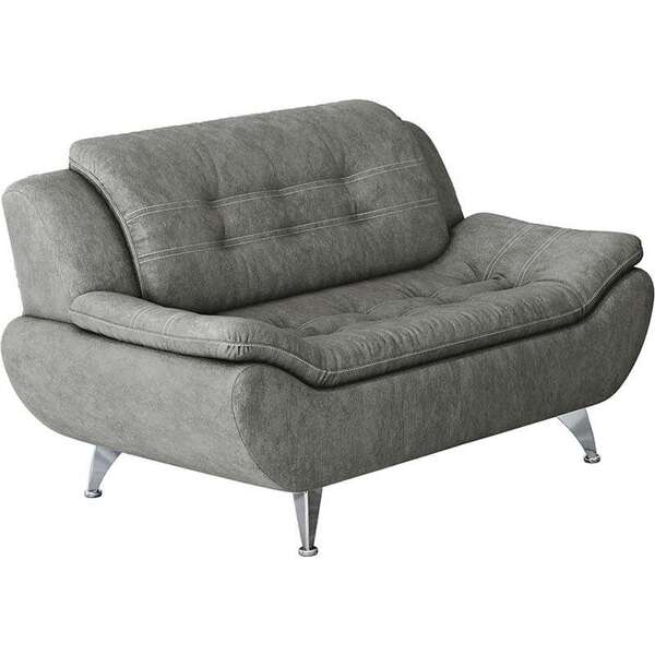 Sofá Trieste 2 Lugares - Linoforte - Cinza