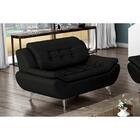 Sofá Trieste 2 Lugares - Linoforte - Preto