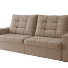 Sofá Tulum 2,00m Assento Retrátil/reclinável Suede Capuccino