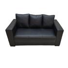 Sofá Turim 3 Lugares Courino Preto