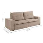 Sofá Valência 2,50 Retrátil E Reclinável 4 Lugares Disa Móveis