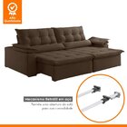 Sofá Veludo 2 Lugares Retrátil E Reclinável 200cm Malibu Marr