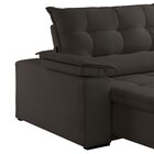 Sofá Veludo 3 Lugares Retrátil E Reclinável 220cm Malibu Graf