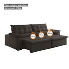 Sofá Veludo 3 Lugares Retrátil E Reclinável 220cm Malibu Graf