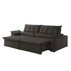 Sofá Veludo 3 Lugares Retrátil E Reclinável 220cm Malibu Graf