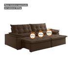 Sofá Veludo 3 Lugares Retrátil E Reclinável 220cm Malibu Marr