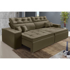 Sofá Veneza Retratil E Reclinavel 2,52 Mts Suede Capuccino Ca