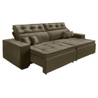 Sofá Veneza Retratil E Reclinavel 3,02 Mts Suede Capuccino Ca