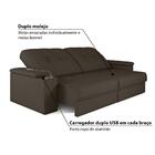 Sofá Vermont Plus 296 Cm Com 2 Lugares - Chocolate