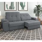 Sofá Vermont Plus 296 Cm Com 2 Lugares - Cinza