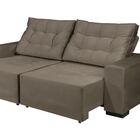 Sofá Verona 2,10m Retrátil E Reclinável 3 Lugares Marrom Olm