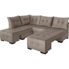 Sofá Versátil 5 Lugares - Golden - Cacau