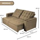 Sofá Verve Retrátil E Reclinável 2,00 M Veludo Prata Aliber