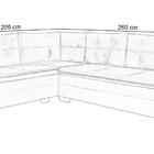 Sofá Viena Canto Suede  Fixo Pés  Madeira Premium Império Cin