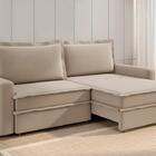 Sofá Vira Cama Veronica 2,10m Retrátil/reclinável Bipartido S