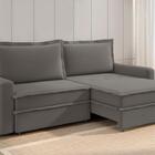 Sofá Vira Cama Veronica 2,10m Retrátil/reclinável Bipartido S