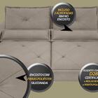 Sofá Vogue 2,00m Retrátil E Reclinável Velosuede Bege - Netso