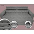 Sofá Vulcano 2,30m Assento Retrátil E Reclinável Velosuede Gr