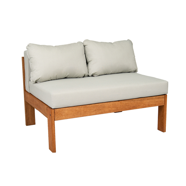 Sofá Yumi de Madeira Marrom 73x79cm Central Naterial