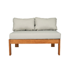 Sofá Yumi de Madeira Marrom 73x79cm Central Naterial