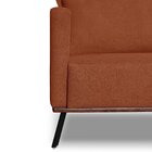 Sofá Zeki 2 Lugares 160 Cm Linho Bouce Cobre