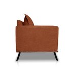 Sofá Zeki 2 Lugares 160 Cm Linho Bouce Cobre