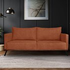 Sofá Zeki 2 Lugares 160 Cm Linho Bouce Cobre