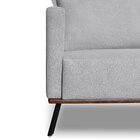 Sofá Zeki 3 Lugares 200 Cm Linho Boucle Cinza