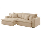 Sofá Zen Linho 02 Módulos 100 Cm B25 Meu Sofá Online