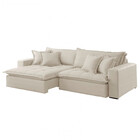 Sofá Zen Linho 02 Módulos 120 Cm B25 Meu Sofá Online