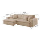 Sofá Zen Linho 02 Módulos 80 Cm B25 Meu Sofá Online