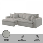 Sofá Zen Veludo 02 Módulos 100 Cm B25 Meu Sofá Online