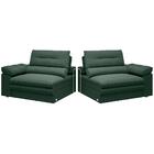 Sofá Zeus 1,90m Retrátil E Reclinável Velosuede Verde - Netso