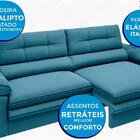 Sofá Zeus 2,10m Retrátil E Reclinável Velosuede Royal - Netso