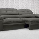 Sofá Zeus 2,30m Retrátil E Reclinável Velosuede Cinza - Netso