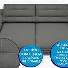 Sofá Zeus 2,50m Retrátil E Reclinável Velosuede Grafite - Net